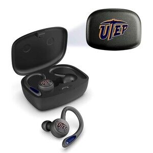 NCAA UTEP Texas El Paso Miners Sport True Wireless Earbuds Version 3 Headphones